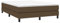 vidaXL Bettgestell, Polsterbett Bett für Schlafzimmer, Bettrahmen mit Lattenrost, Schlafzimmerbett Doppelbett, Dunkelbraun 140x190cm Stoff