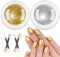 BISHENGYF Gold Chrome Nail Powder【Upgrade-Rezept】Cromepulver Nägel Silver, Anhaltender Spiegeleffekt Nagelpuder, Metal Chrome Puder Nägel, Einfach Benutzen Nagel Glitzer- Ausgestattet 4 Applikatoren