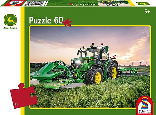 Schmidt | John Deere: Tractor 6R 185 (60 Pieces) | Jigsaw Puzzle | Ages 5+ | 1+ Players