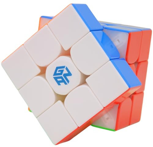 Bukefuno GAN 14 Maglev UV 3x3 Magnetischer Zauberwürfel Speed Puzzle Stickerless Cube Magic 56mm Würfel 2023 Flaggschiff (UV-beschichtet Glänzend)
