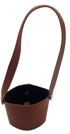 Soporte para fundas para bebidas, funda de cadena de piel para tazas de café, fundas de café portátiles, soporte aislador antiescaldaduras, fundas de café con agarre seguro, portavasos para sujetar