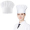Kochen Kochmütze, Erwachsene Unisex Kochmütze Verstellbar Kochhut, Chef Kochmützen Baumwolle Kochhüte Professionel Kochmütze für Restaurant Kochen BBQ Backen Weiß