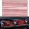 20 Morceaux PVC Accessoire Voiture Interieur 20 cm Bande De DéCor IntéRieur De Voiture Pour Toutes Les Bouches D'AéRation Droites (Rouge)