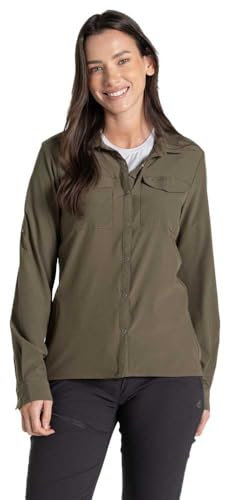 Craghoppers Damen NosiLife Pro II Bluse, wild Olive, XXL