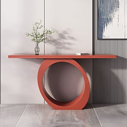 KLLJHB Konsolen-Akzenttisch aus recyceltem Holz mit rechteckigem Tisch für den Flur, Wabi-Sabi-Stil, Veranda-Tisch, Trennwand, Eingangs-Seitenansicht, Plattform mit kreativem Design