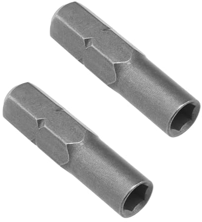 ECSiNG 2 Stück Manueller/elektrischer Schraubendreher-Bit-Adapter Schraubendreher Sechskantgriff-Adapter Präzisions-Bit-Adapter 6,35 Mm 1/4 Zoll Einsatz Bit-Adapter auf 4 Mm