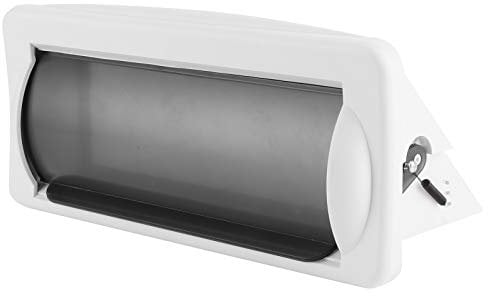 Marine Boat Single DIN DVD Radio Cover with Retracting Door, Protects Against Rays, Rain or Saltwater, Easy Installation