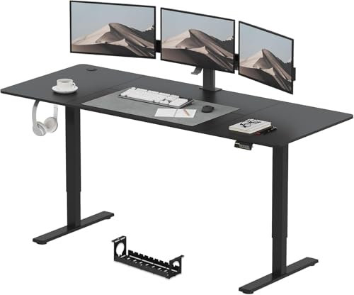SANODESK 200 * 80 Electric Standing Desk Height Adjustable Standing Desk Sit Stand Desk Adjustable Desk Stand Up Desk for Home Office