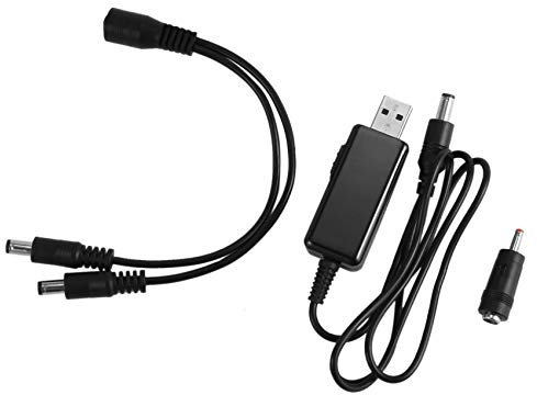 Booso Alimentación USB 5 V Paso Hasta 9 V DC 12 V Convertidor De Tensión 1A Transformador Step-Up Transformador De Corriente Continua Con Interruptor Y Pantalla Voltímetro
