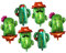 GARVALON 6piezas Globos De Cactus Forma De Cactus Para Decoración De Cumpleaños Shower y Bodas Para Fiestas De Verano