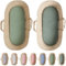 Bunnyjik 28x74-30x70 Ovale Spannbettlaken – GOTS-ZERTIFIZIERTES Bio Set aus 2 – 100% Baumwolle, Luxuriös 190GSM Dick & Ultraweich – Stubenwagen Bezug, Moseskorb, Babybett, Beistellbett