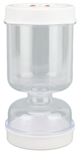 TYTOGE Pot de Cornichon, Pot de Sablier D'olive de 50 Oz avec Passoire, Pot de Séparateur de Jus de Cornichon étanche Pot de Retournement de Cornichon pour Séparation Sèche et