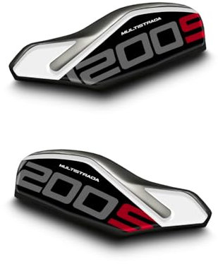 Az Graphishop Adesivi Paramani Resina 3D Compatibile Con Ducati Multistrada 1200 S 2015-2017 APA-MULTI-1200S (Iceberg White)