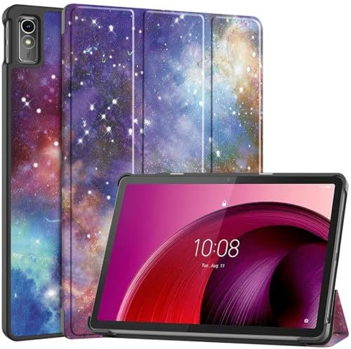 SATURCASE Case for Lenovo Tab M10 5G / Tab K10 Pro 5G 10.6 inch, Beautiful PU Leather Flip Foldable Folio Stand Slim Light Auto Wake Up/Sleep Protective Tablet Cover (KN-3)