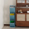 VEEHAUS Poubelle de Cuisine pour Une Utilisation Polyvalente avec Rabats en Acier Inoxydable Poubelle élégante pour Un Rangement Efficace et Pratique Bleu (3 x 15 LT - 45 LT)