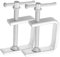 POPETPOP 2pcs Adjustable G Clamps for Woodworking Strong Grip Furniture Clamps for DIY Projects for Wood Plastic and Metal Installation Holding Power