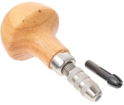 GARIOUANS 3 Sätze Teiliges Schmuckreparatur werkzeug Set mit Holzgriff Präziser Pin Vise Handbohrer und Stahlspannfutter Geeignet für Gold Silberschmuck Modellbau DIY Holz