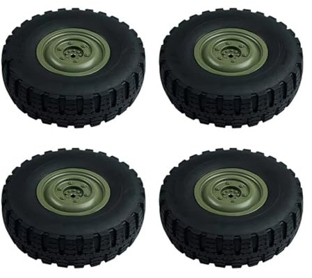 Ferngesteuerte Autoreifen Kompatibel Mit LDRC LD-P06 LD P06 Für Unimog 1/12 RC LKW Auto Upgrade Ersatzteile Zubehör 4Pcs Für Modell Auto Reifen Für(Green)