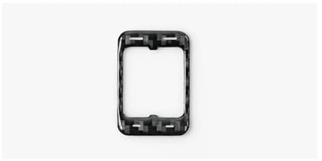 Mittelkonsole Verkleidung Für Subaru Für BRZ 2021-Carbon Fiber Center Console Sitz Heizung Taste Trim Aufkleber Auto Innen Tuning(Carbon Fiber Black)