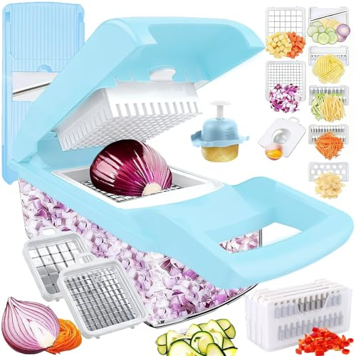 Multifuncional Mandolina de Cocina Profesional, Manual de Cortador Picadora | Rallador Rayadore Corta Chopper Verdura Patatas Fritas Vegetable, Utensilio Accesorio Aadget Originale de Hogar Cozinha