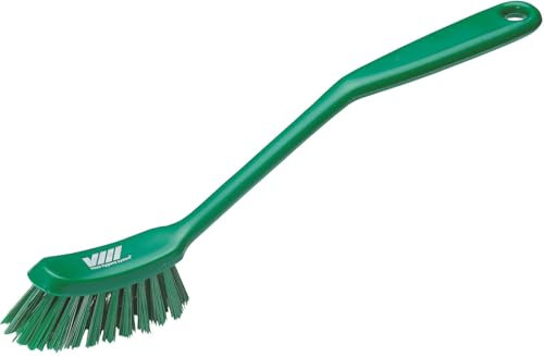 Vikan - Hygiène - Brosse à vaisselle - Fibres moyennes - Vert