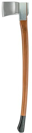 1844 Helko Werk Vario Schwere Spaltaxt aus C50-Kohlenstoffstahl (47–55 HRC), 2000 g Kopfgewicht, 90 cm Hickory-Stiel, inkl. Lederschutz – Ideal zum Spalten von Holz