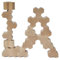 Formknall Hotz - kreativer Baustein aus Holz (Natur) - 18 Stück (Bauklotz, stapelbar, kreatives Bauen, pädagogisches Spielzeug, Naturmaterial, Kindergarten, Kita, kleine Kinder)