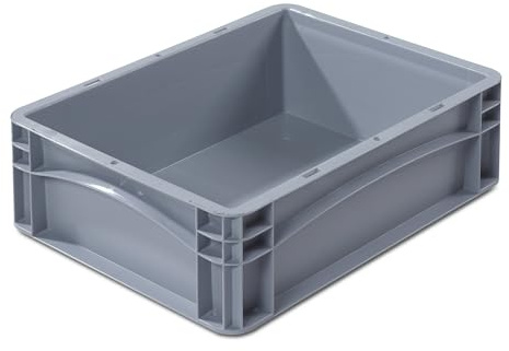 Kaiser + Kraft Euronorm-Behälter | LxB 400 x 300 mm, Wände und Boden geschlossen, Höhe 120 mm