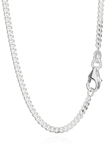 NKlaus 55cm Panzerkette 925 Silber elegante Halskette Breite: 2,0mm Collier 6,48g schwer 5018