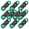10 x 6m Male to Female XLR Mic Leads/Balanced Microphone Cables / 8 Colours / 10 Pack Green