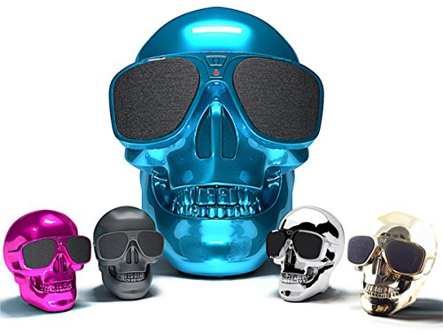 MASUNN Skull Wireless Bluetooth Super Bass Stereo Lautsprecher Nfc 45W Subwoofer - Silber