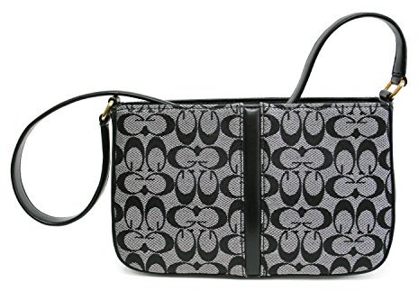 Luigi 81372blk, Damen Schultertasche, Schwarz (Black), 6.5x15x23.5 cm (W x H L)