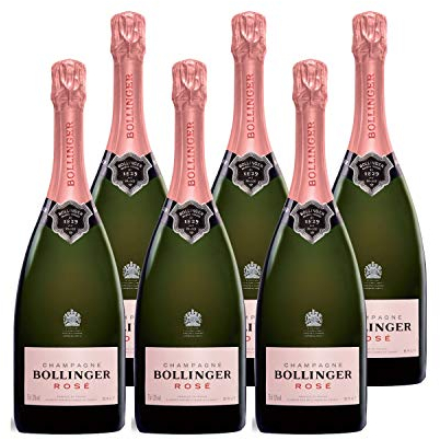 Champagne Brut Rosé - Bollinger - Lot de 6x75cl - Cépages Chardonnay, Pinot Meunier