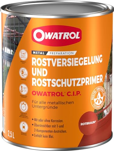 OWATROL Rustol C.I.P Rostschutz-Primer 2,5 L | Rostversiegelung – schützt Metall dauerhaft vor Korrosion und neuem Rostbefall