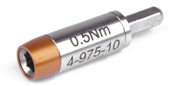 BERNSTEIN TORQUEline Drehmoment-Adapter 0.5 Nm Für C4 Bits (4 Mm Sechskant) | Spannwerkzeug für Bits und Haltewerkzeuge | Legierter Stahl | Präzise für min. 20.000 Klicks