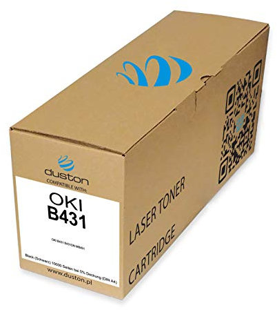 duston B431, 44574902 Schwarz Toner kompatibel zu Oki B431