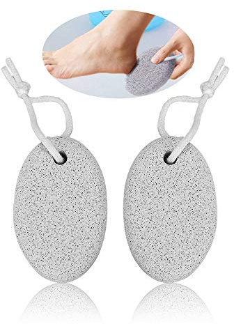 ATOMUS 2 Pcs Natural Pumice Stone Feet Care Cornea Hard Skin Removal for Feet and Hands Natural Foot Scrub to Remove Dead Skin large
