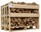 Ecoblaze Kiln Dried Oak Firewood - Pizza Oven Wood - Hardwood Logs for Wood Burners - Perfect for Fire Pits, Chiminea's, Fireplaces and Campfires - Dried Under 20% - Standard Crate (600L)
