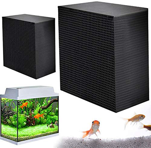 Szaerfa Eco-Aquarium Purificateur D'eau Cube Charbon Actif Réservoir De Poissons Filtre À EAU Nouveau Matériel De Filtration Absorbant Les Bactéries, Les Odeurs Et Les Polluants (10x10x10cm)