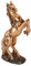 Ymiko Pferdestatue Deko Kupfer, Stehendes Pferd, Pferde Figuren Deko, Pferd Statue Garten, Pferdeskulptur Garten, Moderne Skulptur Dekorative Figur Home Desk Dekor Ornament Foto (Gelb)