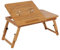 Mesa para ordenador portátil, mesa de escritorio de bambú, mesa portátil de bambú, bandeja de lectura portátil, soporte con cajón, estante para dormitorio, cama, escritorio