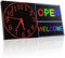 Leadleds P3 64x128 pixels Panneau RGB à message LED, écran LED WIFI Programmables, Défilement de texte, message, publicité (38,7x19,6cm)