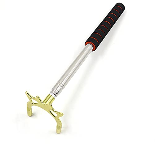 Einziehbarer Billard-Queue-Stick, einziehbarer Billard-Brücke-Stick, abnehmbarer Metall-Brücke-Kopf, Pool-Queue-Zubehör (schwarz)