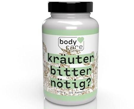 120 vegane Bitterstoff Kapseln nach Hildegard von Bingen. Superfood aus Löwenzahn, Wermut, Galgant, Anis, etc. für mehr Wohlbefinden.
