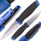 Ganzo G806-BL Coltello a Lama Fissa 8CR14 Lama in Acciaio Inossidabile Manico Ergonomico Antiscivolo Campeggio Caccia Pesca Coltello da Esterno con Fodero (Blu)