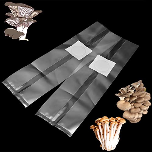 CAOMEI 50pcs 25 * 50cm Pilz Spawn Wachsen Tasche Gartenpflanzen Garten liefert für Pilze Pilz Körner (25pcs)