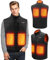 BIBURY Gilet Riscaldato Uomo Donna,USB Giubbotto Riscaldato Uomo,3 Temperatura Regolabile,Giacca Riscaldata Lavabile,Giubbino Riscaldato per Campeggio,Escursionismo,Caccia,Sciare(Senza Batteria) - XL