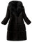 Generic Winterjacke Damen Oversize Kunstpelz Mantel Damen Winter Warm Faux Fur Kunstfell Jacke Lang Pelzmantel Elegant Einfarbig Felljacke Damenmantel Winterjacke mit Tasche, Schwarz, XL