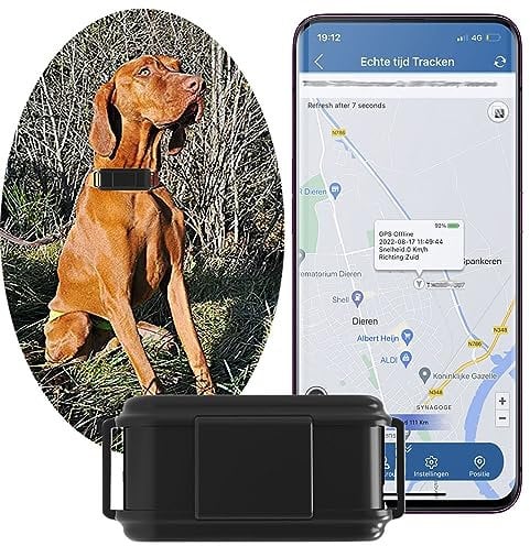 Dog Tracker, Worldwide Real Time Location Tracking 4G GPS Tracker for Dogs, Multiple Smart Alerts IP67 Waterproof Dog Tracker with Collar, Remote Voice Recall, No Subscription Required