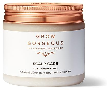 Grow Gorgeous Detox Kopfhautpeeling 200 ml – Vorwaschbehandlung zur Entgiftung, Erfrischung und Beseitigung von Schmutzansammlungen, vegan